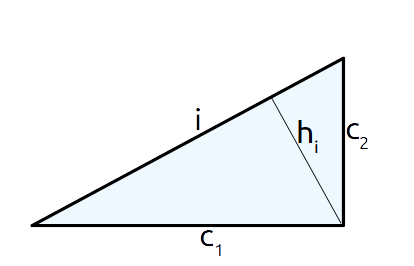 area del triangolo rettangolo